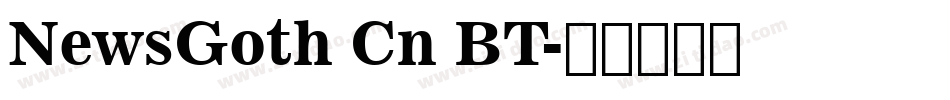 NewsGoth Cn BT字体转换